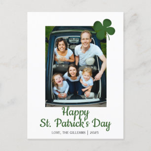 Cartes Pour Fêtes Annuelles Simple St. patrick jour photo de famille Shamrock
