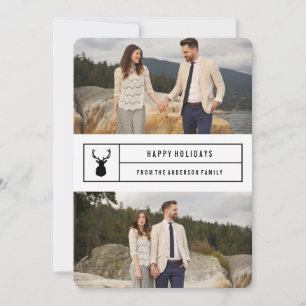 Cartes Pour Fêtes Annuelles Simple taille en blanc