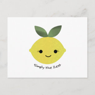 Cartes Pour Fêtes Annuelles Simplement le Zest Cute Kawaii Lemon
