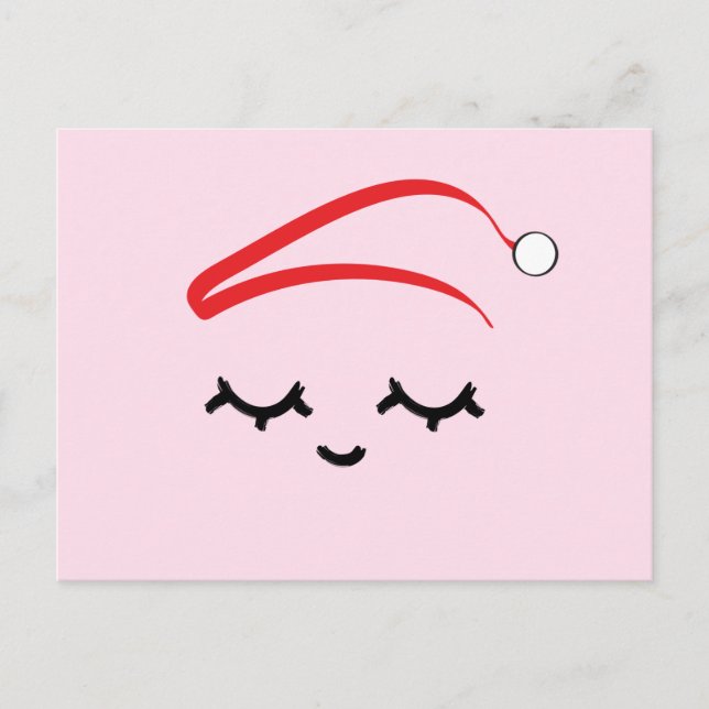 Cartes Pour Fêtes Annuelles Simples lashes de Noël (Devant)