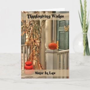 Cartes Pour Fêtes Annuelles Sister Happy Thanksgiving