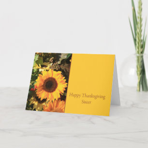 Cartes Pour Fêtes Annuelles Sister Thanksgiving