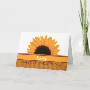 Cartes Pour Fêtes Annuelles Sister Thanksgiving