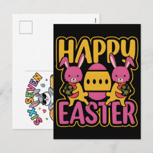Cartes Pour Fêtes Annuelles Six Seven 67 Bruh Lapin de Pâques T-Shirt Drôle