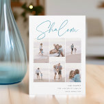 Cartes Pour Fêtes Annuelles Sketched Shalom 6 Photo Collage Hanoukka<br><div class="desc">Partagez de la joie avec ces cartes de fin de année Hanoukka modernes avec 6 de vos photos préférées dans une grille de montage. "Shalom" apparaît en haut dans le script cursif esquissé à la main décontractée. Personnalisez avec votre salutation de vacances, nom de famille et l'année en bas à...</div>