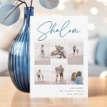 Cartes Pour Fêtes Annuelles Sketched Shalom 6 Photo Collage Hanoukka<br><div class="desc">Partagez de la joie avec ces cartes de fin de année Hanoukka modernes avec 6 de vos photos préférées dans une grille de montage. "Shalom" apparaît en haut dans le script cursif esquissé à la main décontractée. Personnalisez avec votre salutation de vacances, nom de famille et l'année en bas à...</div>
