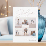 Cartes Pour Fêtes Annuelles Sketched Shalom 6 Photo Collage Hanoukka<br><div class="desc">Partagez de la joie avec ces cartes de fin de année Hanoukka modernes avec 6 de vos photos préférées dans une grille de montage. "Shalom" apparaît en haut dans le script cursif esquissé à la main décontractée. Personnalisez avec votre salutation de vacances, nom de famille et l'année en bas à...</div>