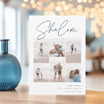 Cartes Pour Fêtes Annuelles Sketched Shalom 6 Photo Collage Hanoukka<br><div class="desc">Partagez de la joie avec ces cartes de fin de année Hanoukka modernes avec 6 de vos photos préférées dans une grille de montage. "Shalom" apparaît en haut dans le script cursif esquissé à la main décontractée. Personnalisez avec votre salutation de vacances, nom de famille et l'année en bas à...</div>
