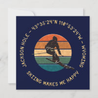 Ski Jackson Hole, Wyoming - Homme Skier, Texte Jau