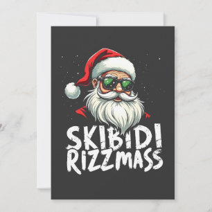 Cartes Pour Fêtes Annuelles Skibidi Rizzmas Drôle Gen Alpha Argot Noël