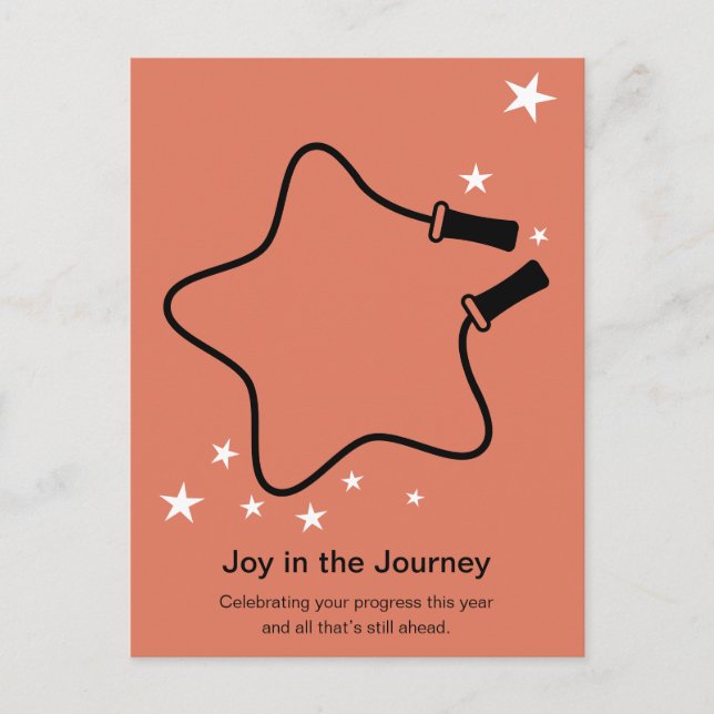 Cartes Pour Fêtes Annuelles Skipping Rope Joy in the Journey Fitness Christmas (Devant)