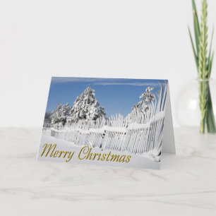Cartes Pour Fêtes Annuelles Skis vintage enneigés clôture photo personnalisée
