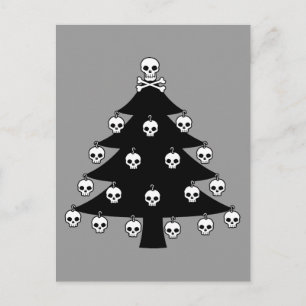 Cartes Pour Fêtes Annuelles Skull Christmas Tree