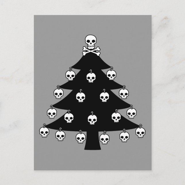 Cartes Pour Fêtes Annuelles Skull Christmas Tree (Devant)