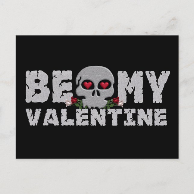 Cartes Pour Fêtes Annuelles Skull Valentine (Devant)