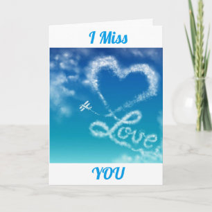 CARTES POUR FÊTES ANNUELLES SKY ÉCRIRE POUR MON AMOUR (VOUS MANQUE)