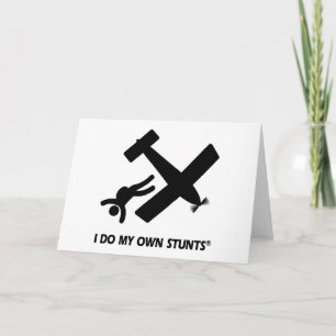 Cartes Pour Fêtes Annuelles Skydiving My own Stunts