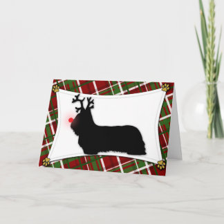 Cartes Pour Fêtes Annuelles Skye Terrier Reindeer