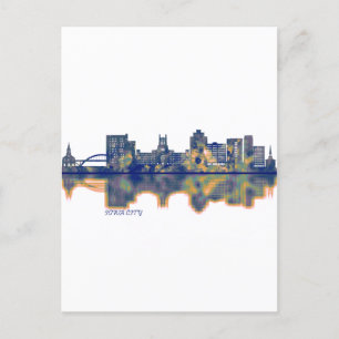 Cartes Pour Fêtes Annuelles Skyline de Iowa