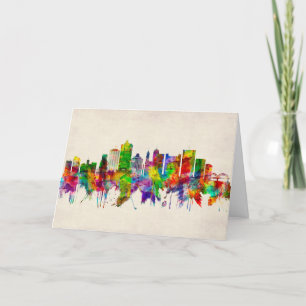 Cartes Pour Fêtes Annuelles Skyline de Memphis