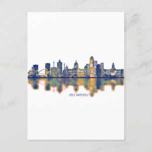 Cartes Pour Fêtes Annuelles Skyline Des Moines