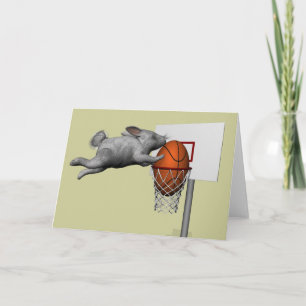 Cartes Pour Fêtes Annuelles Slam Dunk de Bunny de Pâques