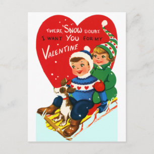Cartes Pour Fêtes Annuelles Sleddin' Valentine