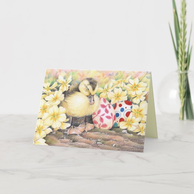Cartes Pour Fêtes Annuelles Sleeping Ducky Easter (Devant)