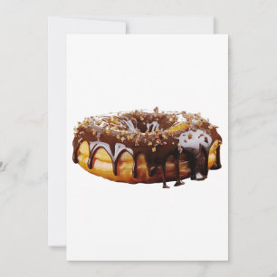 Cartes Pour Fêtes Annuelles SlipperyJoe's beignet décadent recouvert d'une épa