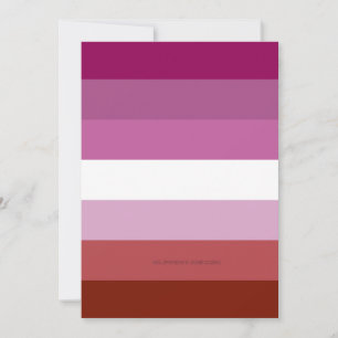 Cartes Pour Fêtes Annuelles SlipperyJoe's lesbian pride flag feminine communit