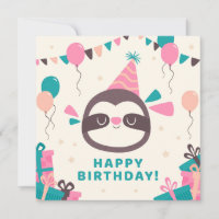 Sloth Happy Birthday