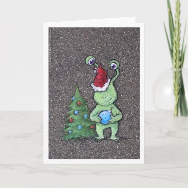 Cartes Pour Fêtes Annuelles sluggo de père Noël (Devant)