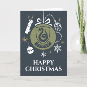 Cartes Pour Fêtes Annuelles SLYTHERIN™ - Graphique en bulles de Noël