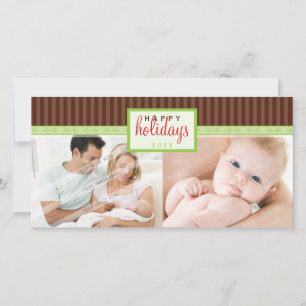 Cartes Pour Fêtes Annuelles SMART HOLIDAY PHOTOCARD :: panneau 2L