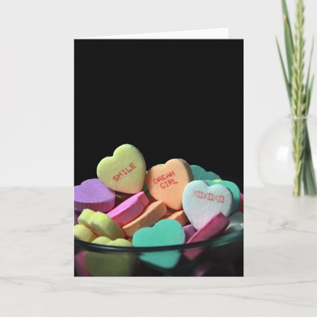 Cartes Pour Fêtes Annuelles Smile Dream Girl XO (Devant)