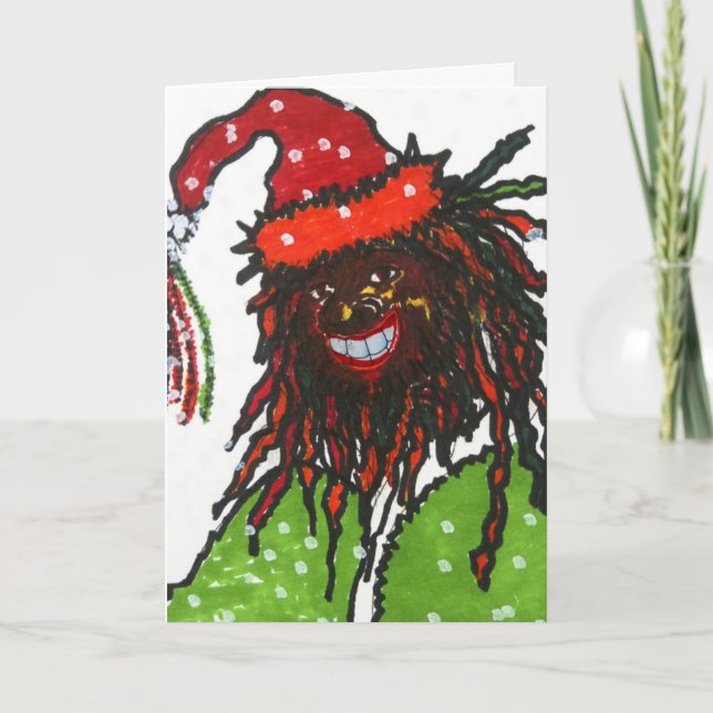 Cartes Pour Fêtes Annuelles Smiling Santa (Devant)