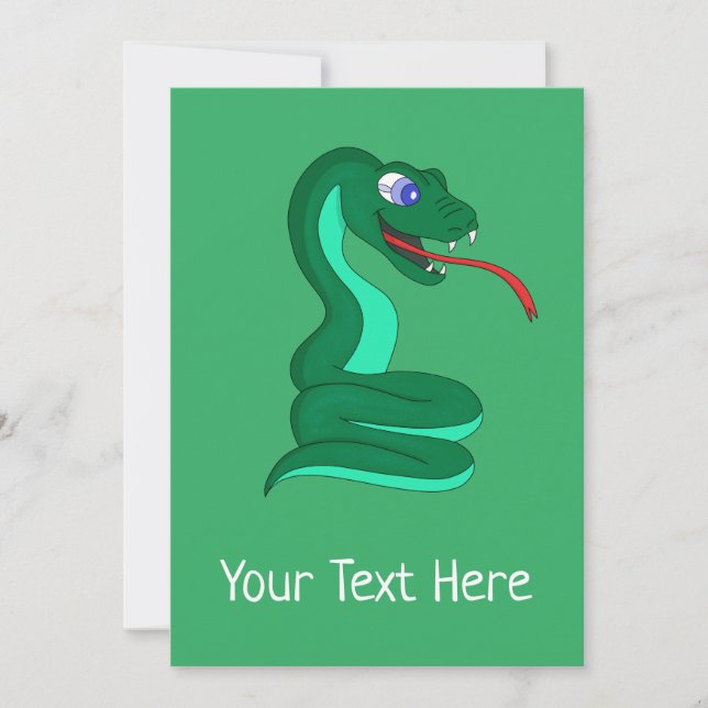 Cartes Pour Fêtes Annuelles Snake Card (Devant)