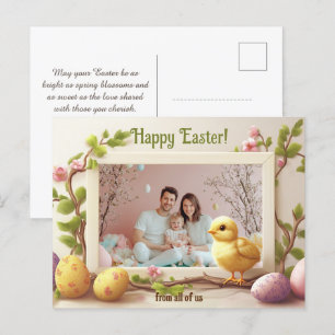 Cartes Pour Fêtes Annuelles Snapshot de Pâques personnalisable 🐇 Oeuf
