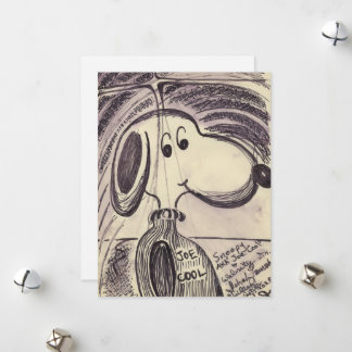 CARTES POUR FÊTES ANNUELLES #SNOOPY AKA #JOECOOL