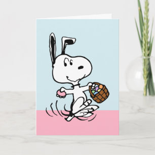 Cartes Pour Fêtes Annuelles Snoopy le Beagle de Pâques