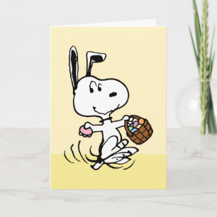 Cartes Pour Fêtes Annuelles Snoopy le Beagle de Pâques