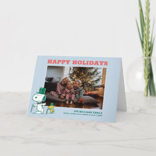 Cartes Pour Fêtes Annuelles Snoopy Top Chapeau Pepperment Candy