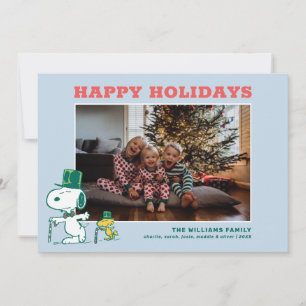 Cartes Pour Fêtes Annuelles Snoopy Top Chapeau Pepperment Candy