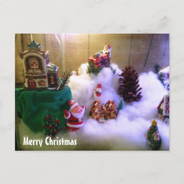 Cartes Pour Fêtes Annuelles Snow Village (Devant)