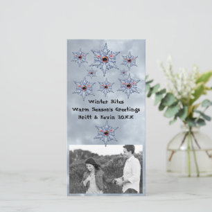 Cartes Pour Fêtes Annuelles Snow Zombie piqûres et ajouter photo