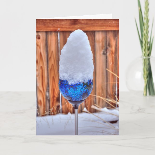 Cartes Pour Fêtes Annuelles Snowcone bleu (Devant)
