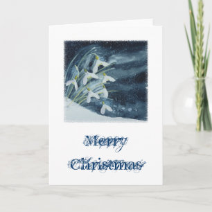 Cartes Pour Fêtes Annuelles Snowdrops Noël