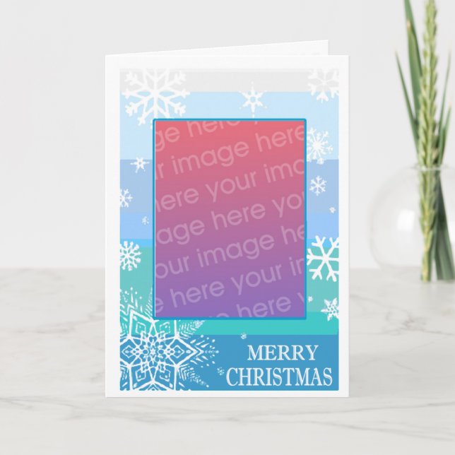 CARTES POUR FÊTES ANNUELLES SNOWFLAKE (Devant)