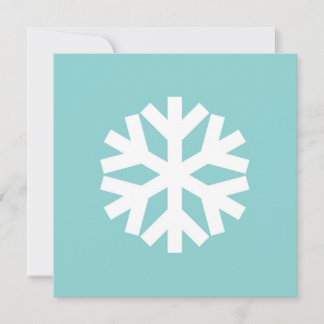 Cartes Pour Fêtes Annuelles Snowflake blue