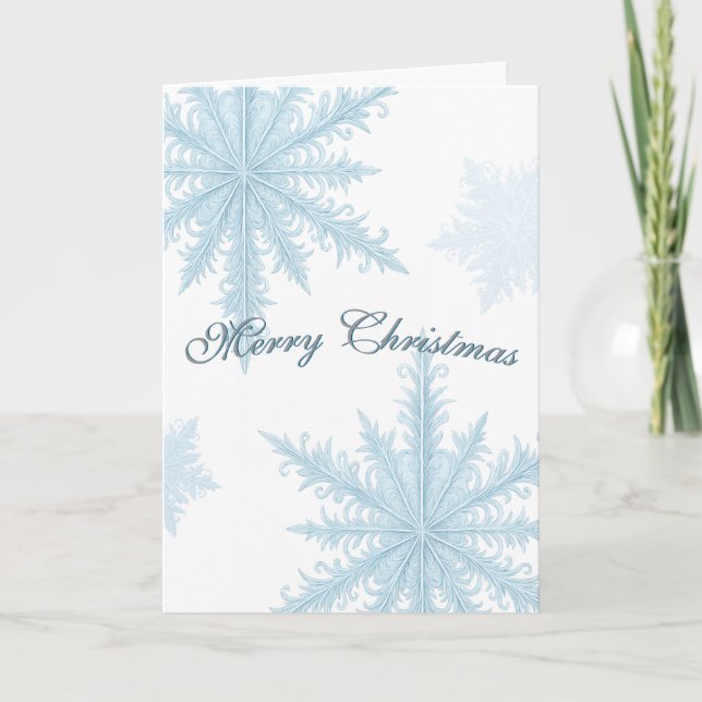 Cartes Pour Fêtes Annuelles Snowflake Christmas Card (Devant)